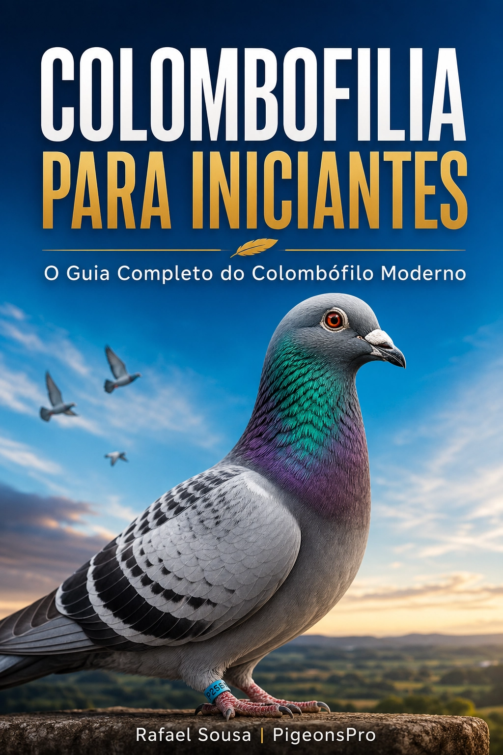 Capa do ebook Colombofilia para Iniciantes — Rafael Sousa | PigeonsPro